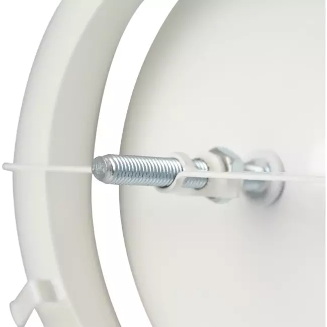 Zuluft Tellerventil Metall Ø 100 RAL 9010 mit Klemmfedern - DVSC-P100