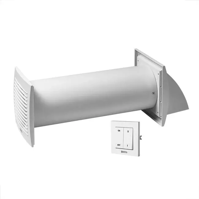 Europlast dezentrales WRG-Gerät 100 mm mit Schalter