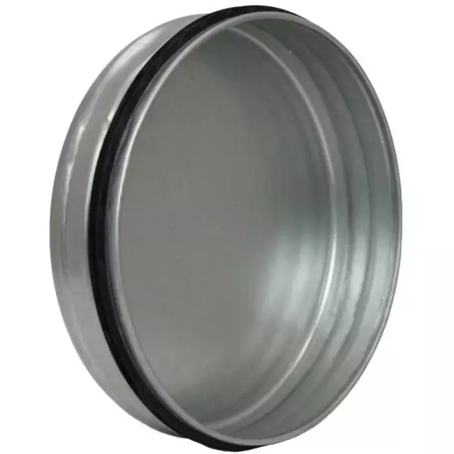 Wickelfalz Enddeckel Ø 150mm für Wickelrohr - Galvanisiert