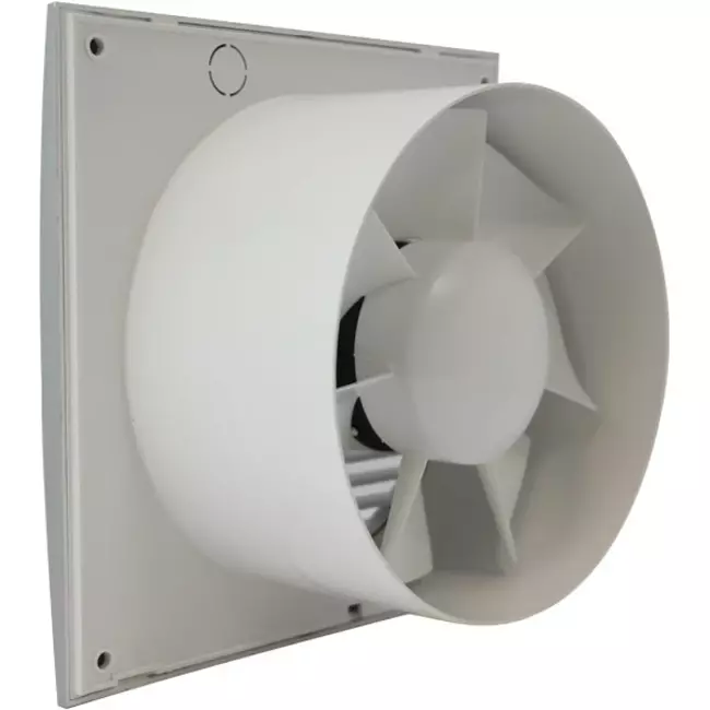 Badlüfter Ø 100 mm Silber mit Timer und Feuchtigkeitssensor - Standard EE100HTS