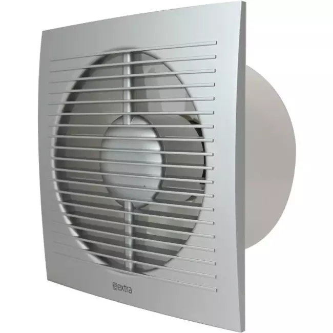 Badlüfter Ø 100 mm Silber mit Timer und Feuchtigkeitssensor - Standard EE100HTS