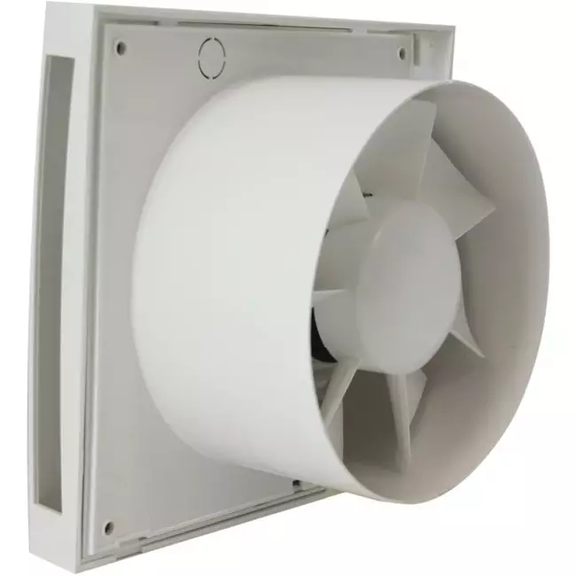 Badlüfter Ø 100 mm Weiß mit timer und Feuchtigkeitssensor - Design EET100HT