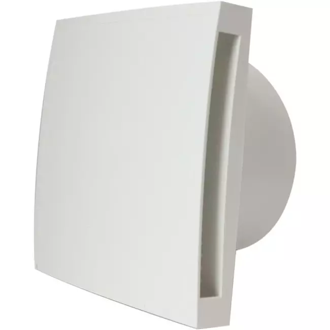 Badlüfter Ø 100 mm Weiß mit timer und Feuchtigkeitssensor - Design EET100HT