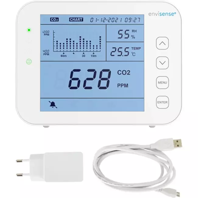 EnviSense CO2-Messgerät mit Ampel - CO2 smart