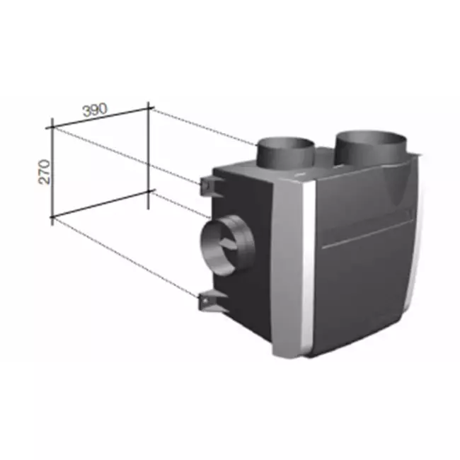 Vasco C400 Basic RF LE 400 m³/h + Feuchtigkeitssensor