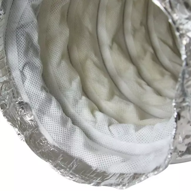 Flexibler Schalldämpfer aus Vliesstoff 125 mm - 1 m