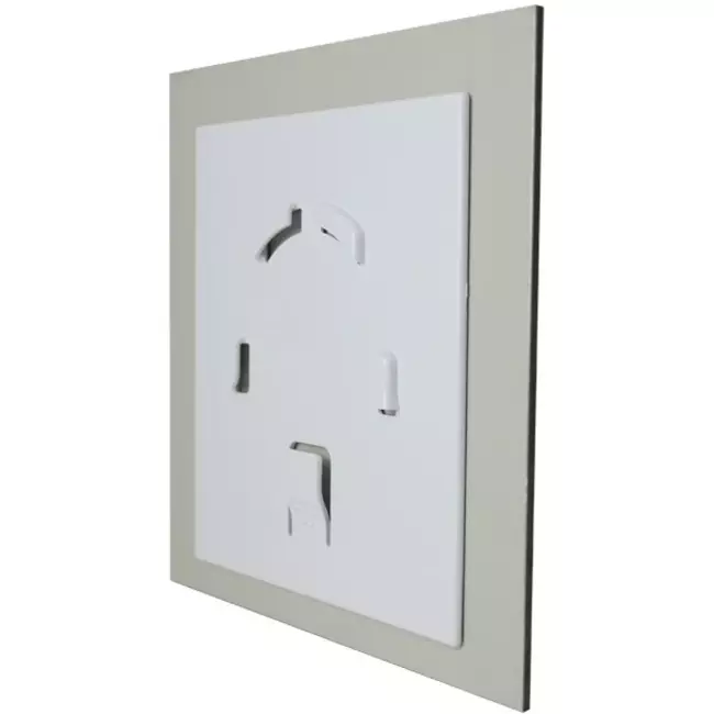 Air Roxy Badlüfter mit Anschlussdurchmesser 100 mm mit Timer und Feuchtigkeitssensor - Front aus goldenem Aluminium