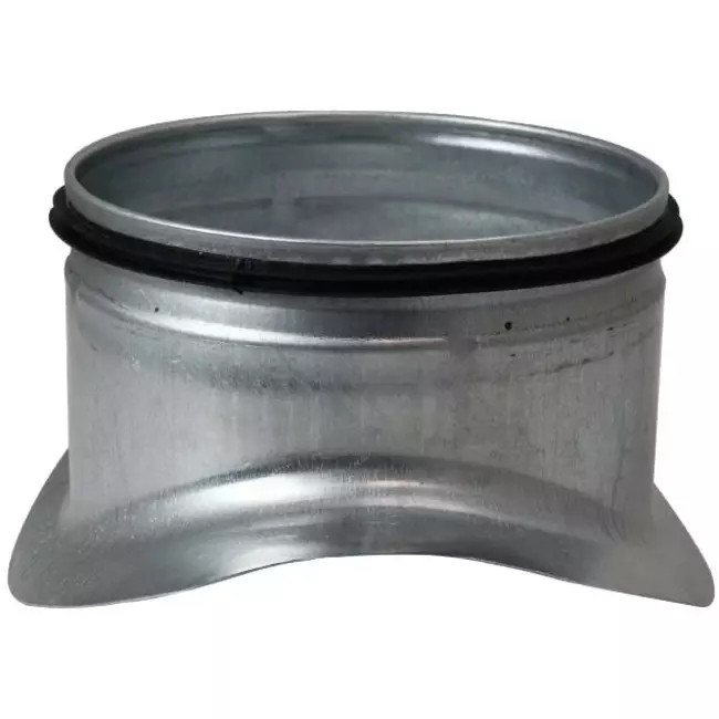 Wickelfalz Sattelstück Ø 150/160mm - 80mm (90°) - Galvanisiert