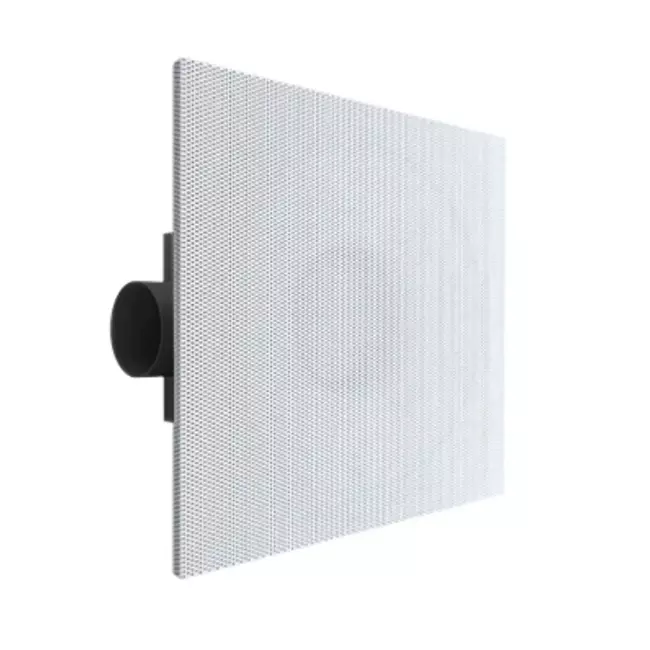 Deckenluftdurchlass 600x600 perforiert mit einstellbarer Zuluft - Seitenanschluss isolierter Anschlusskasten 125 mm - Mischfarbe RAL 9010