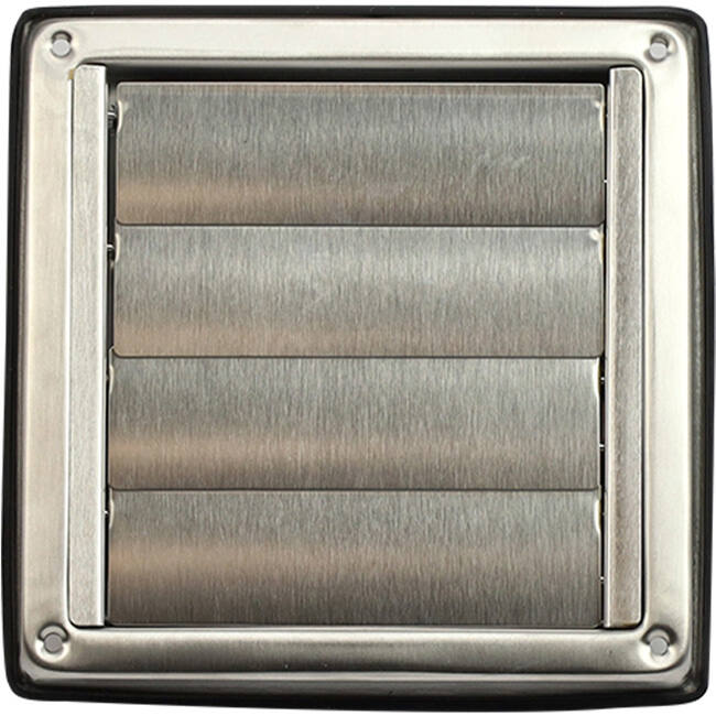 Edelstahl-Frontgitter 100mm mit beweglichen Lamellen für hohen Auslass - EL-SS-OP100 SS