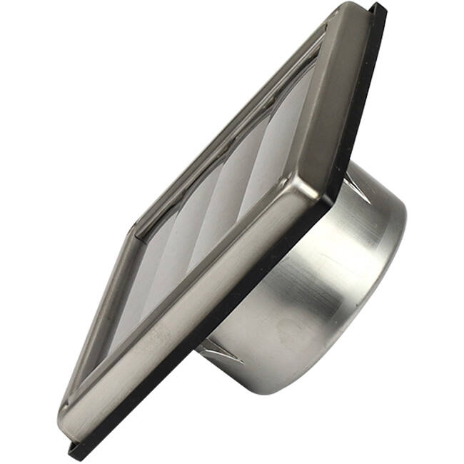 Edelstahl-Frontgitter 100mm mit beweglichen Lamellen für hohen Auslass - EL-SS-OP100 SS