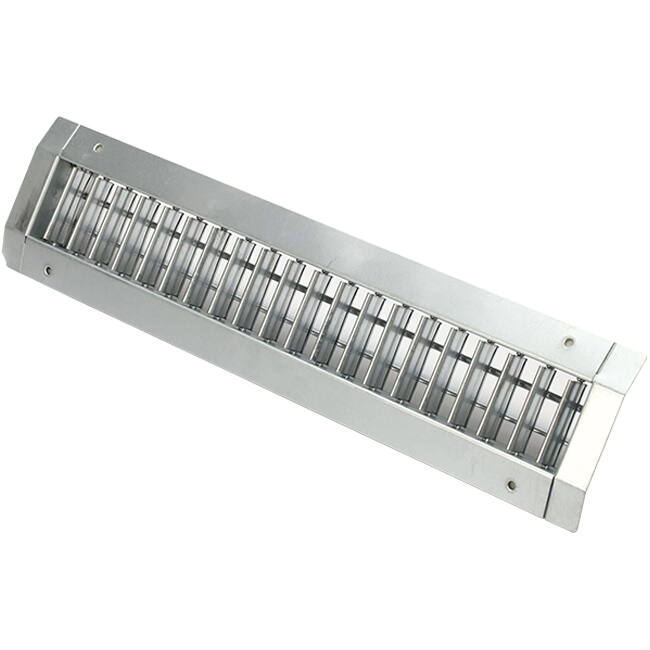 Rohrgitter doppelt verstellbar 425x125 mm für Wickelfalzrohre 315 bis 900 mm - DGS-DB425x125