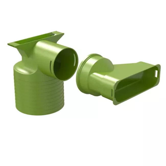 Ubbink Air Excellent 45SC Ventiladapter 125 1x90°