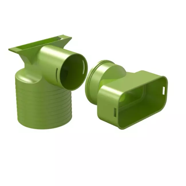 Ubbink Air Excellent 55SC Ventiladapter 125 1x90°
