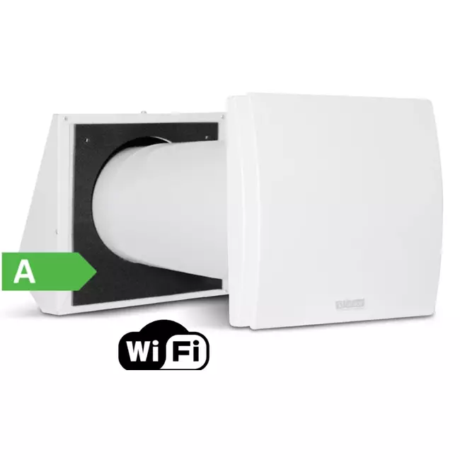 Dezentrale WRG-Lüftungsanlage HRU Wand mit Wi-Fi Modul 60 m³/h - Ø150 - HRU-WALL-WI-150-60