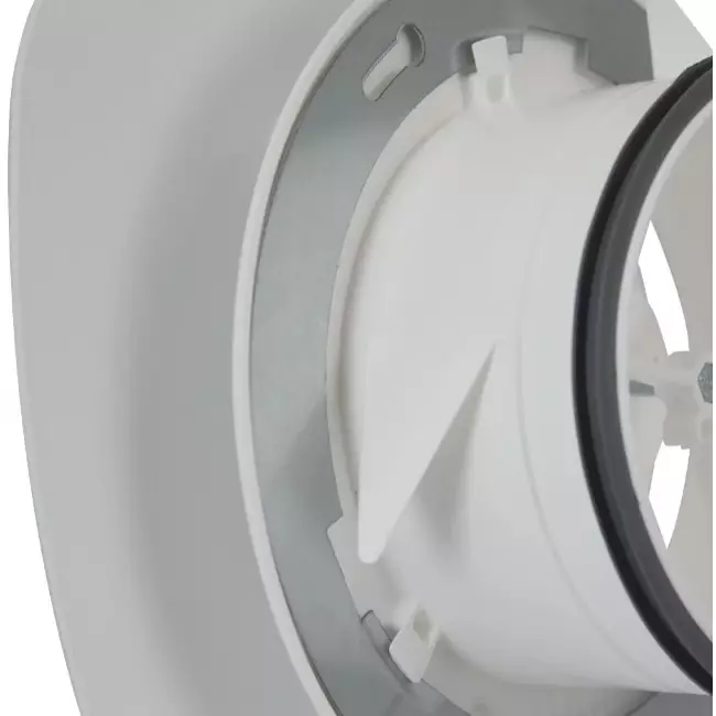 Imaginair RLV  Ø 125 mm Ventil quadratisch Montagefedern und Montagering - Weiß