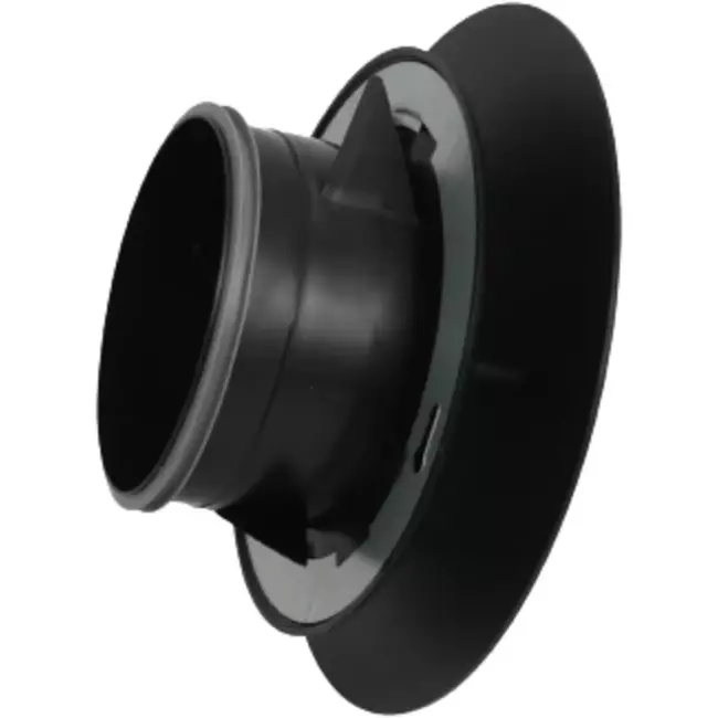 Imaginair RLV Ventil groß Ø 125 mm Montagefedern und Montagering -  Ø 125 mm - Schwarz