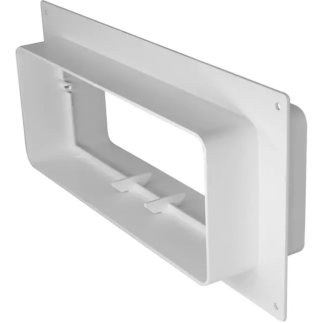Rechteckiger Kunststoff-Anschlussflansch 220x90mm (KFS29)