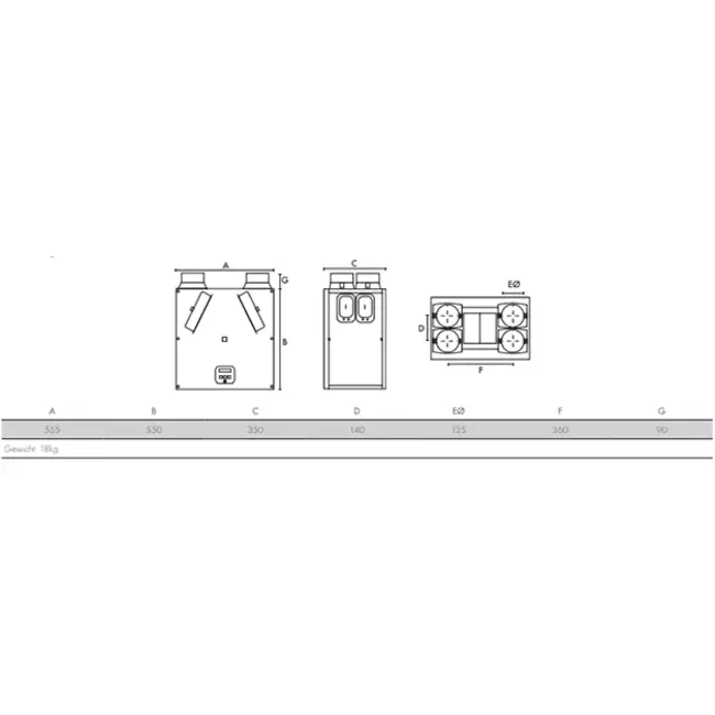 Vent-Axia Sentinel Kinetic F - Links - 280m³/h 150Pa