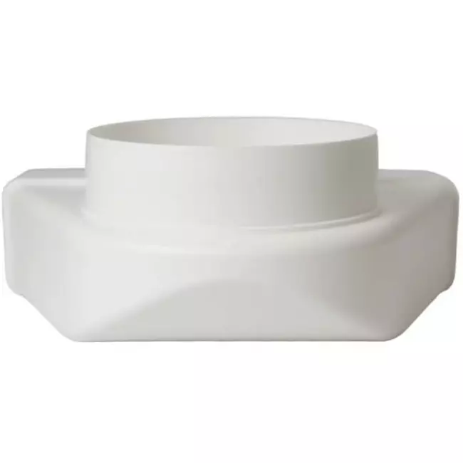 Bogen 90° nach Flachkanal Vertikal Ø 100 mm - 220x55 KLD25-100