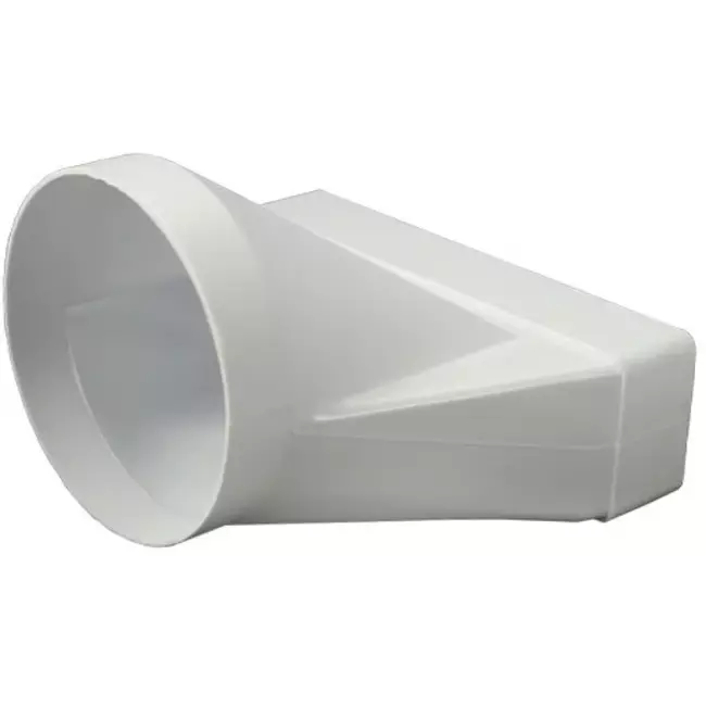 Reduzierstück Kunststoff rechteckig 220x90mm nach rund Ø 150 mm KSD29-150