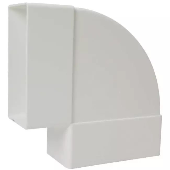 Bogen für Flachkanal 90° Kunststoff Horizontal 110x55 KLH