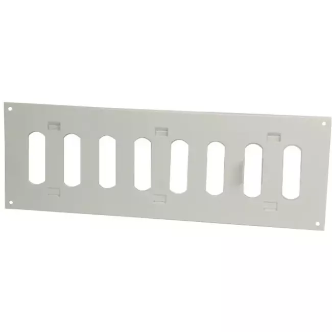 Spaltgitter rechteckig Metall mit beweglichen Lamellen 300x100 MR3010R - RAL9016