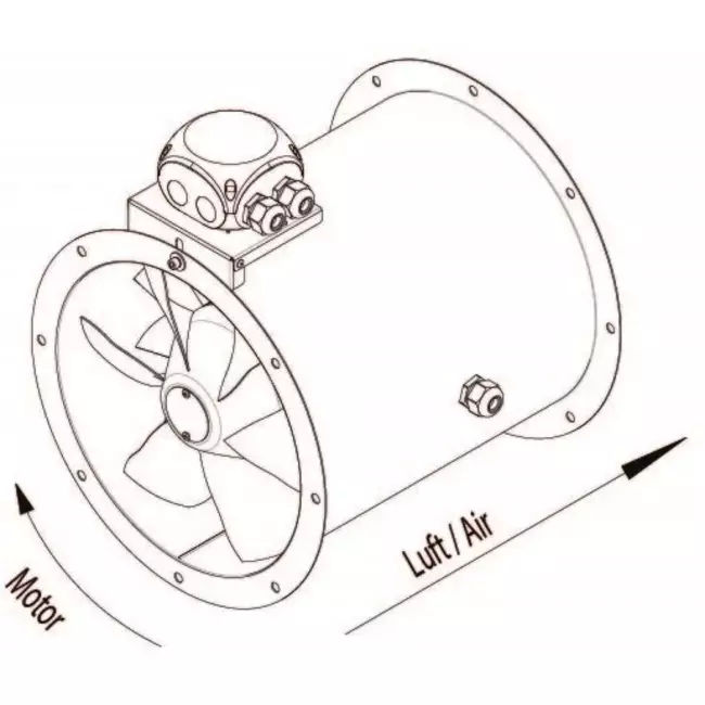 axial 315mm Kanalventilator - AL 315 D2 01