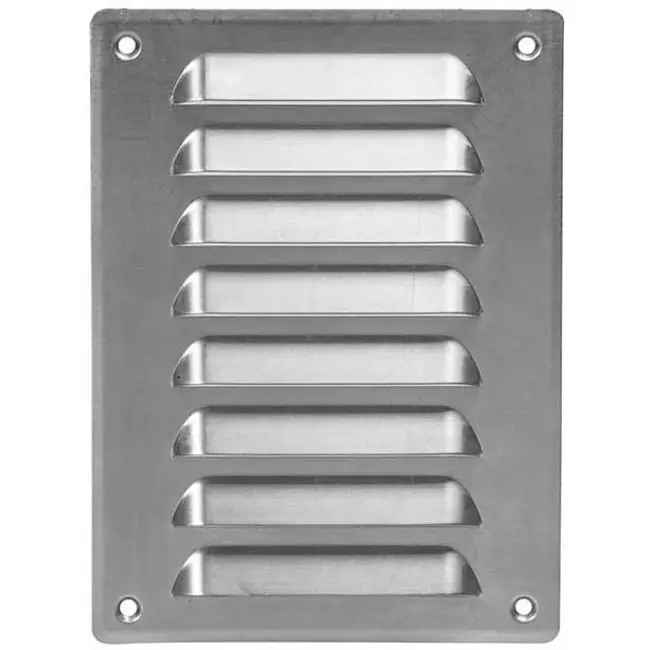Lüftungsgitter Metall 140x190 mm aluminium - MR1419Al