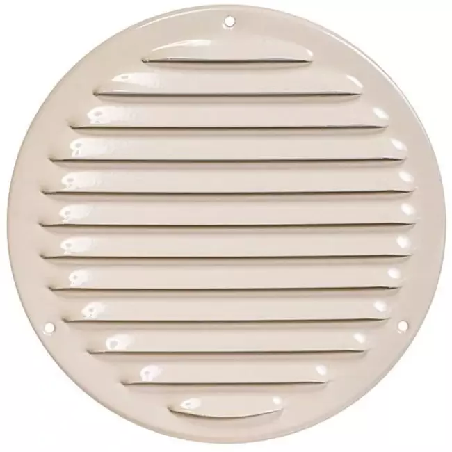 Lüftungsgitter Metall rund Ø160 mm beige - MR160Y - RAL1015