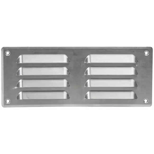 Lüftungsgitter Metall 260x105 mm aluminium - MR26105Al