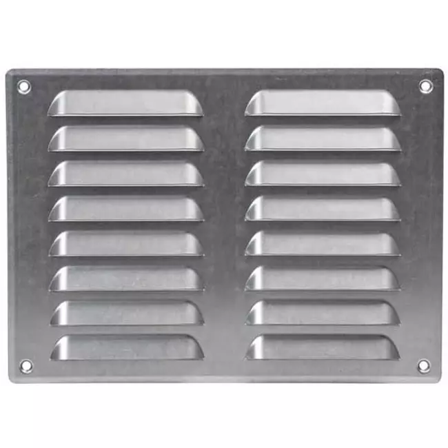 Lüftungsgitter Metall 260x190 mm zink - MR2619Zn