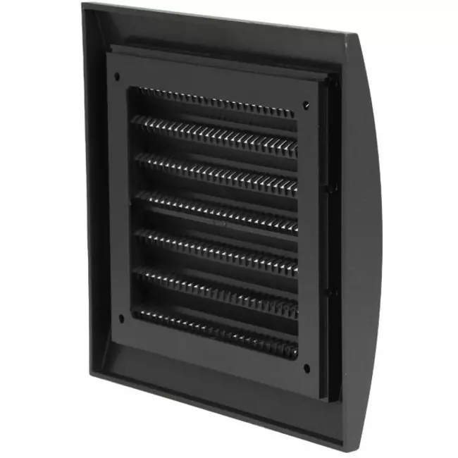 Wandgitter 150x150 mm durchmesser 100 mm anthrazit - ND10A
