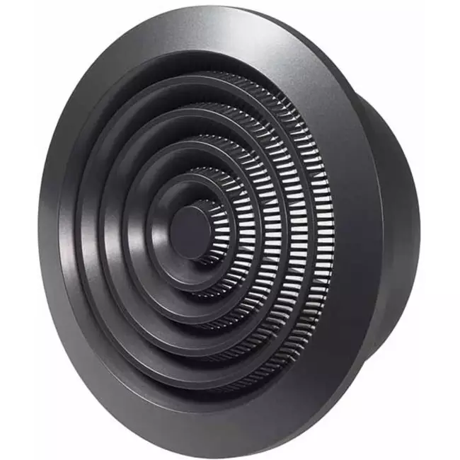Lüftungsgitter Kunststoff rund Ø125 mm anthrazit - NGA125A