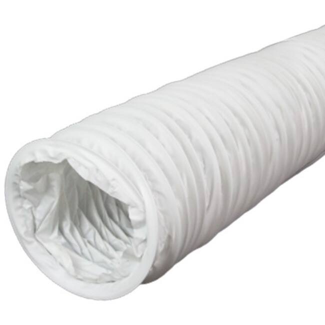 Flexibler PVC-Lüftungsschlauch weiß Ø 125 mm (6 Meter)