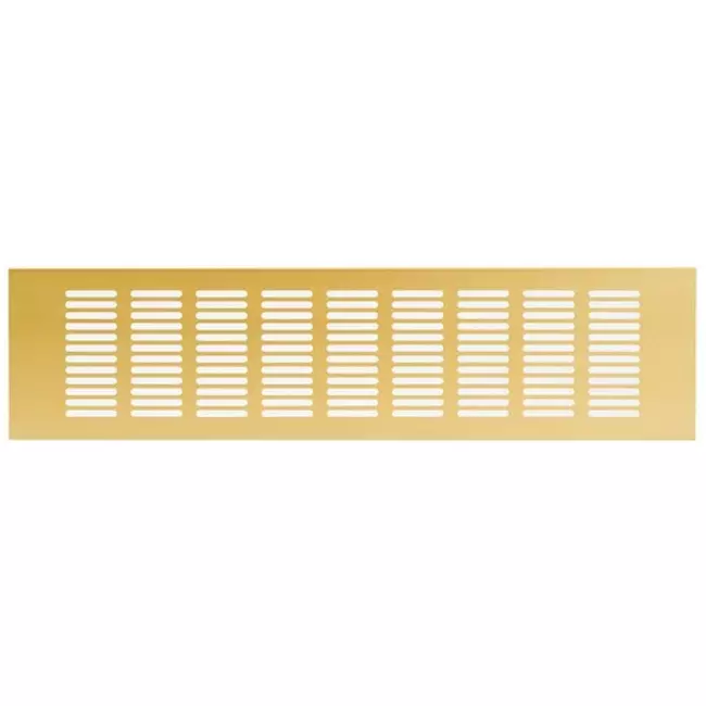 Sockelgitter Aluminium Gold 400x100mm RA1040G