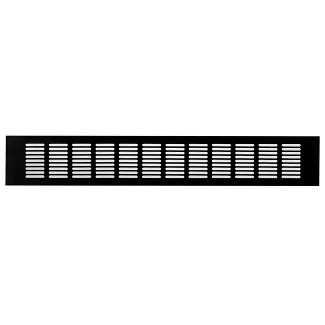 Sockelgitter Aluminium schwarz 500x80mm RA850B