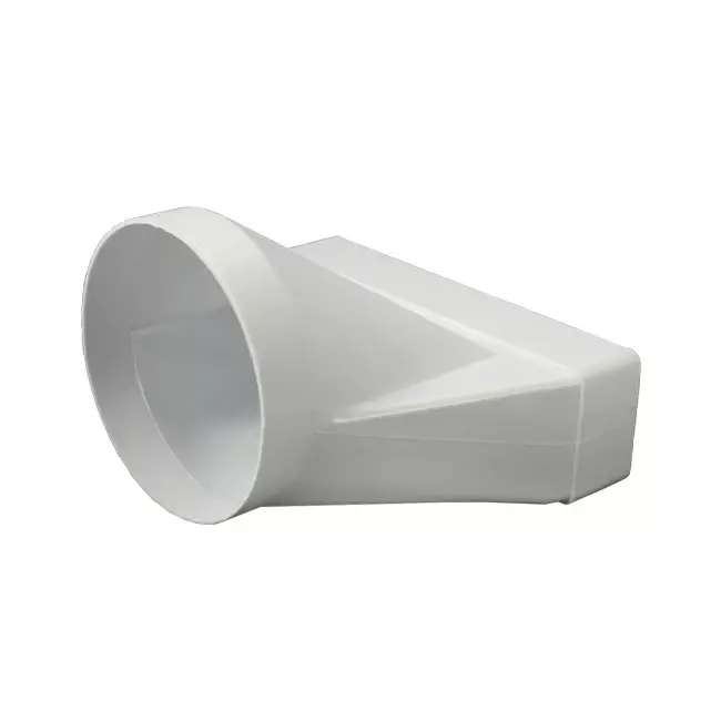 Reduzierstück Kunststoff rechteckig 220x55mm nach rund Ø 125 mm KSD25-125