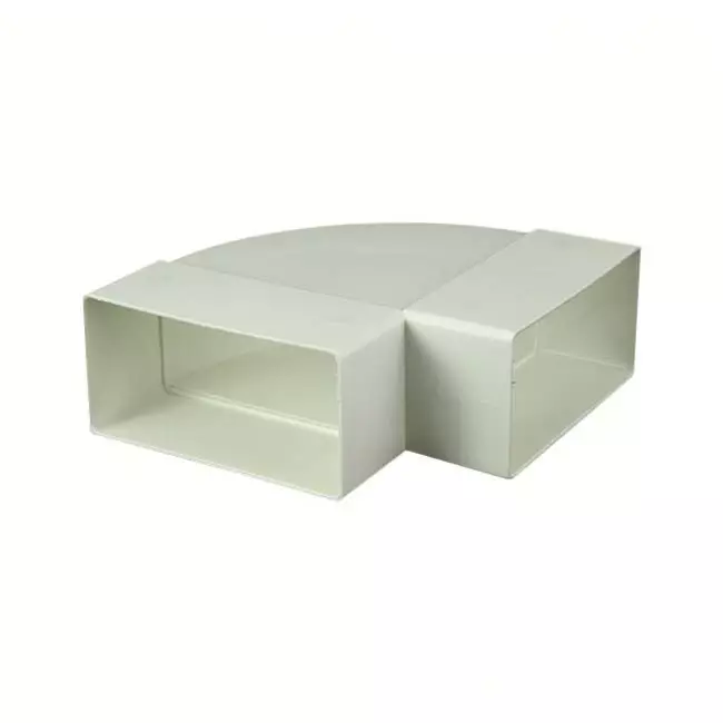 Bogen für Flachkanal 90° Kunststoff Horizontal 110x55 KLH