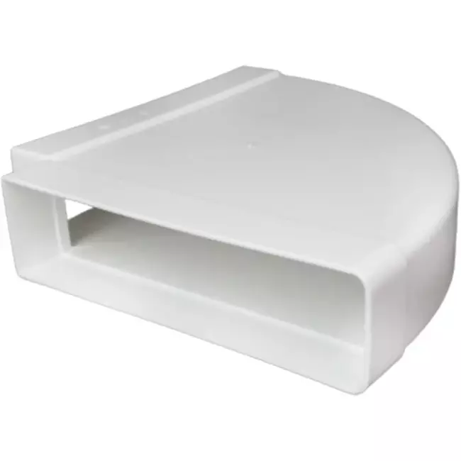 Bogen für Flachkanal 90° Kunststoff Horizontal 220x55mm KLH25-90