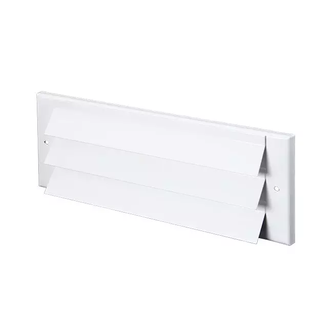 Außenwandgitter für Oberflächenmontage 300mm x 100mm WEISS