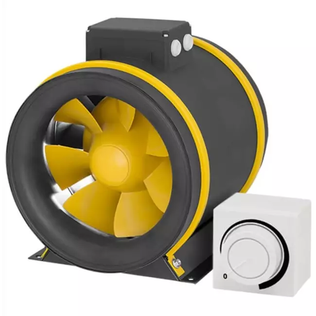 Ruck Etamaster Rohrventilator mit EC Motor 2440 m³/h - Ø 280 mm + Potentiometer 10 kO