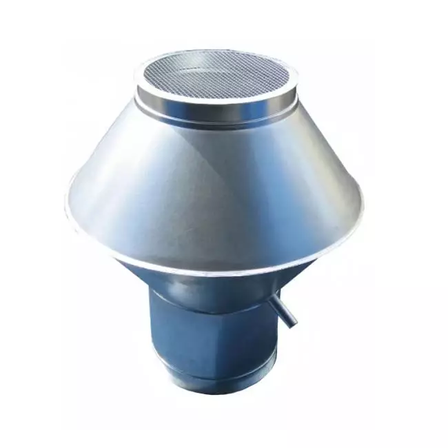 Capuchon déflecteur rond 200 mm (acier inoxydable / INOX)