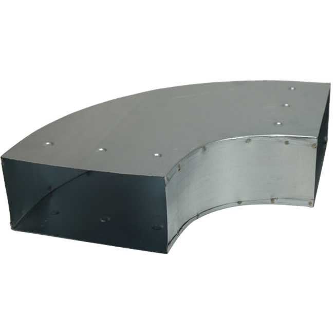 Biegung 90 Grad 220x80 mm waagerecht für Kanalisation