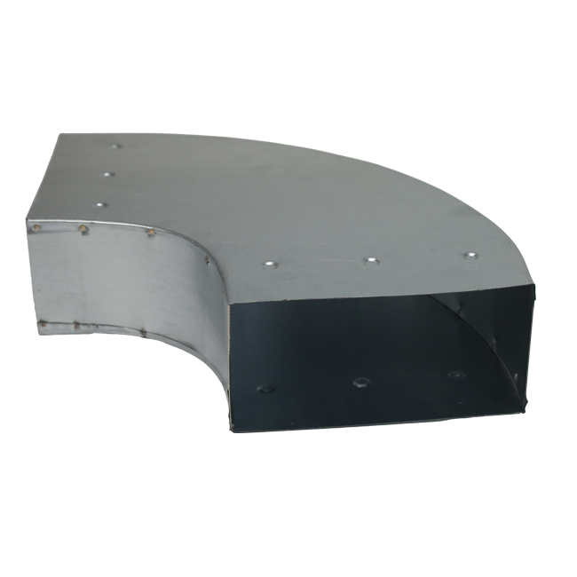 Biegung 90 Grad 220x80 mm waagerecht für Kanalisation