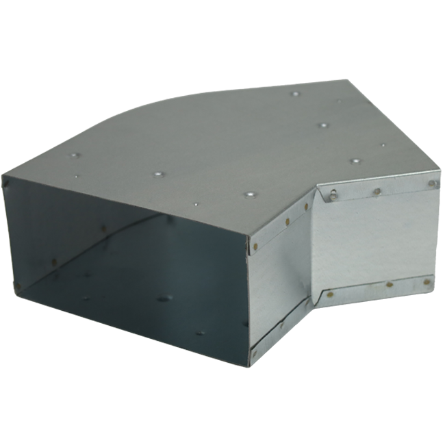 Biegung 45 Grad 220x80 mm horizontal für Kanalisation