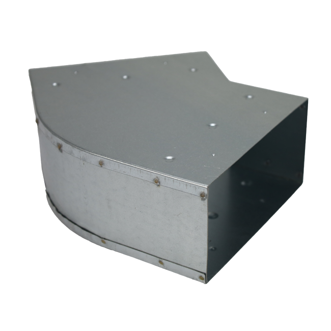 Biegung 45 Grad 220x80 mm horizontal für Kanalisation