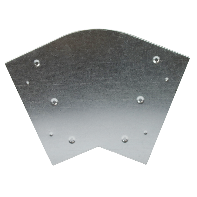 Biegung 45 Grad 220x80 mm horizontal für Kanalisation