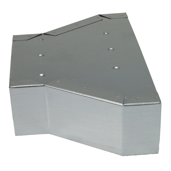 Flachkanal Reduzierstück 300x80 - 220x80 mm