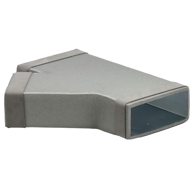 Thermoduct T-Stück 45 Grad 220x80 - 170x80 für Luftkanäle